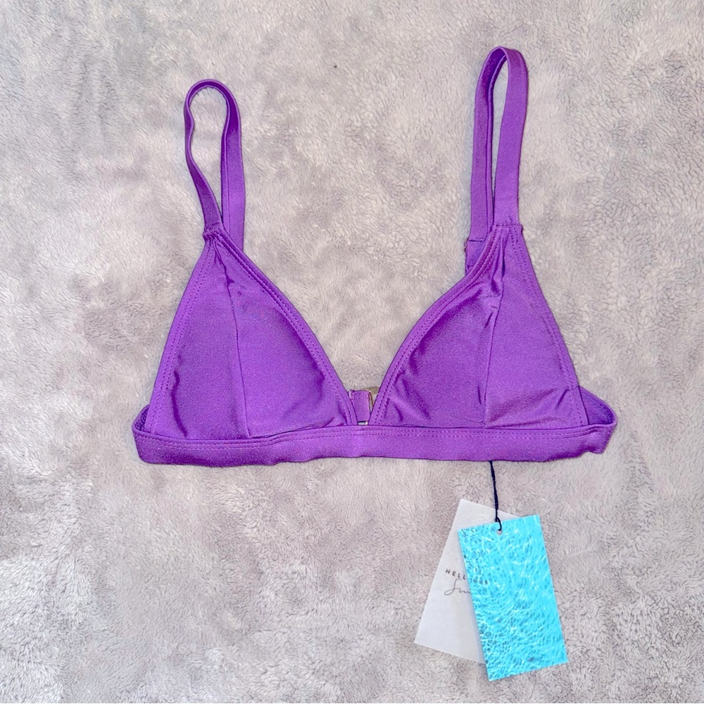 Hello Molly | Purple Triangle Bikini Top